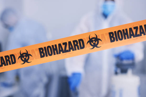Professional Blood Cleanup technician working in Port Aransas, TX